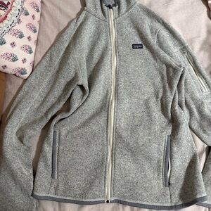women’s patagonia size large grey better sweater jacket